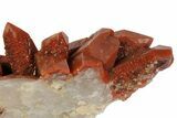 Dark, Red Quartz Crystal Cluster - Morocco #173920-4